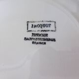 4 flat plates of Digoin Sarreguemines model Jacquot 210805