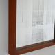 1970s Scandinavian Minimalist Wall Mirror in Teak