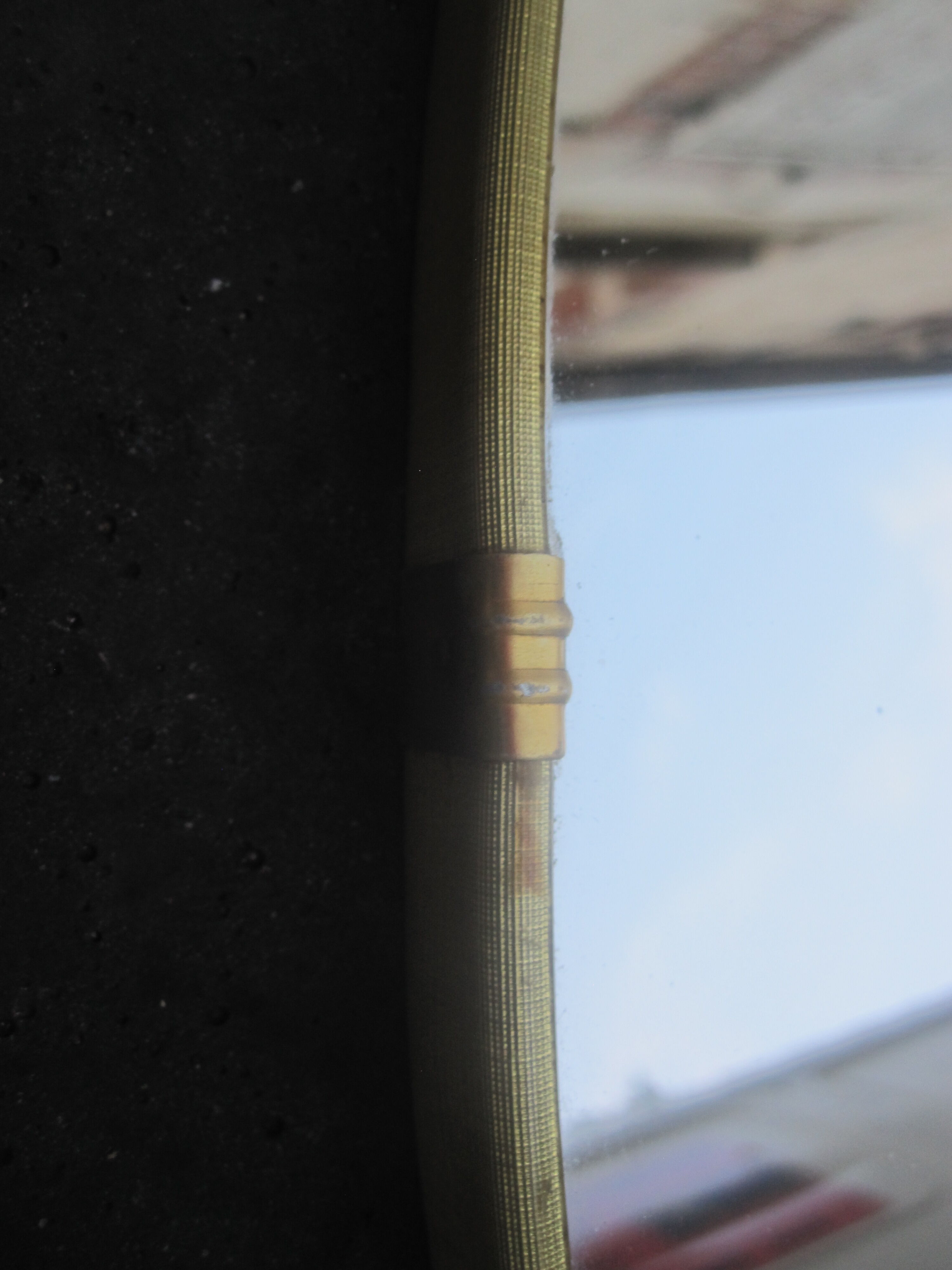 Mirror rear-view mirror free form vintage 47x30cm