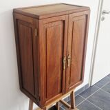 1950s handcrafted cabinet - Solid mahogany wood - Unique piece