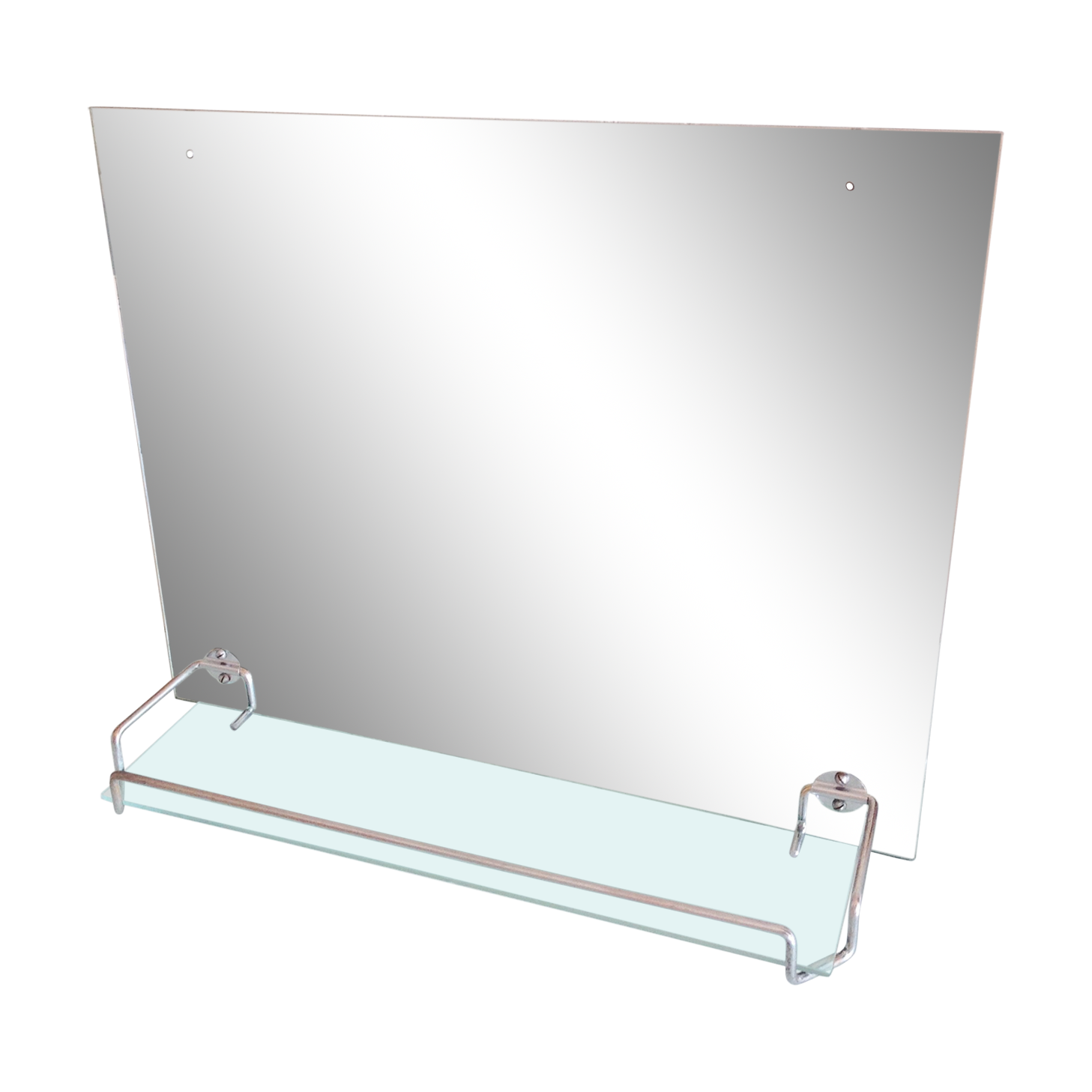 Bathroom mirror with its tablet, vintage 50/60