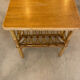 Rattan magazine holder table