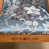 Chaise Gondole en Merisier et Érable moucheté, style Charles X – Milieu XXe