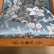 Gondola Chair in Cherry and Speckled Maple, Charles X Style – Mid-20th Century
