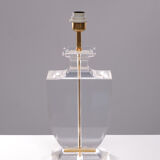 Regency Lucite Table Lamp, 1970s, France