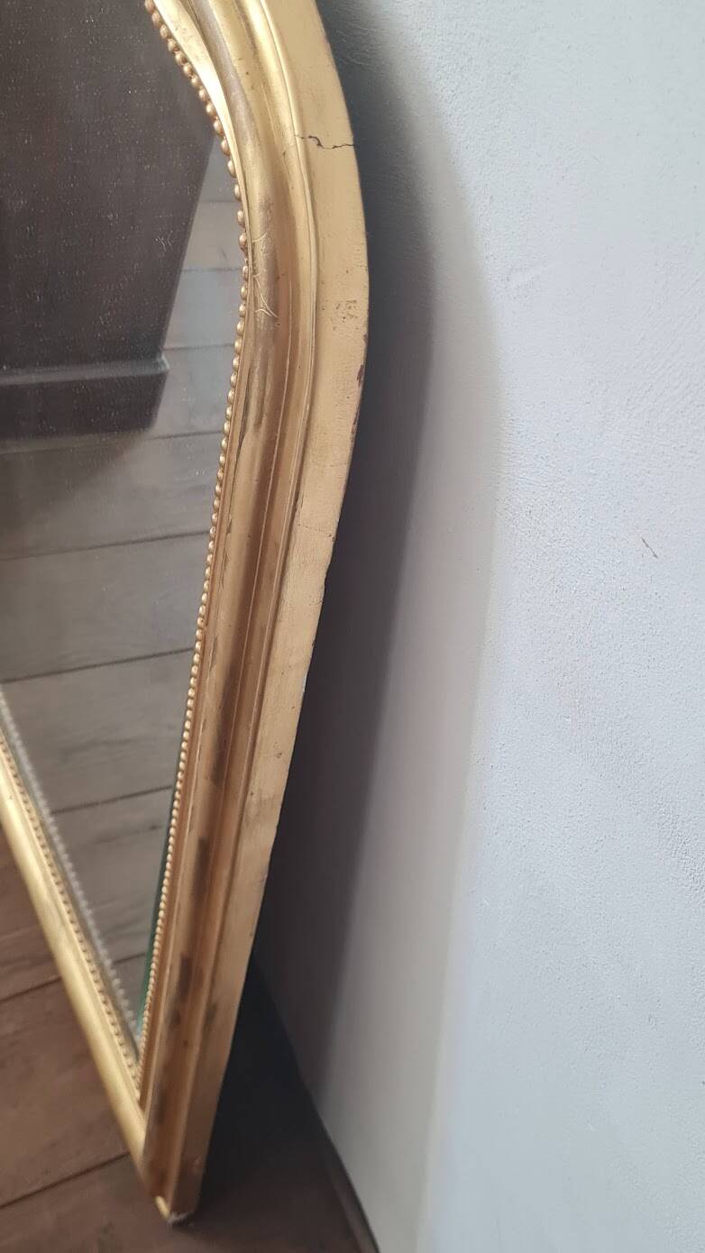 Miroir Louis Philippe avec fronton