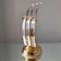 Lampe en verre vintage 1970