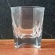 6 vintage clear pressed glass whiskey glasses