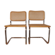 2 chaises Marcel Breuer édition italienne B32