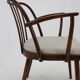 Ensemble de six chaises de salle à manger en hêtre Antonin Suman des années 1960, restaurées