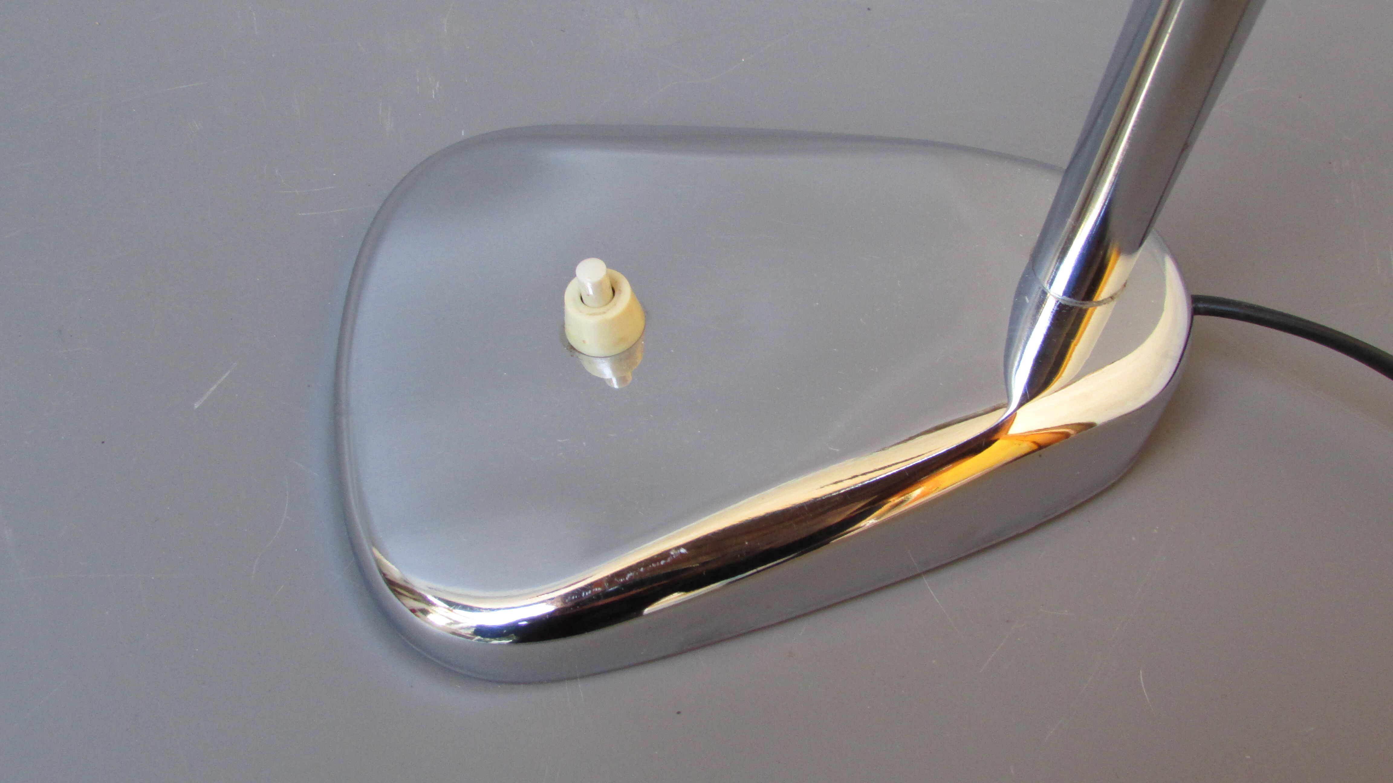 50s chrome articulated desk lamp