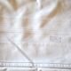 Vintage white sheets in white cotton with frieze