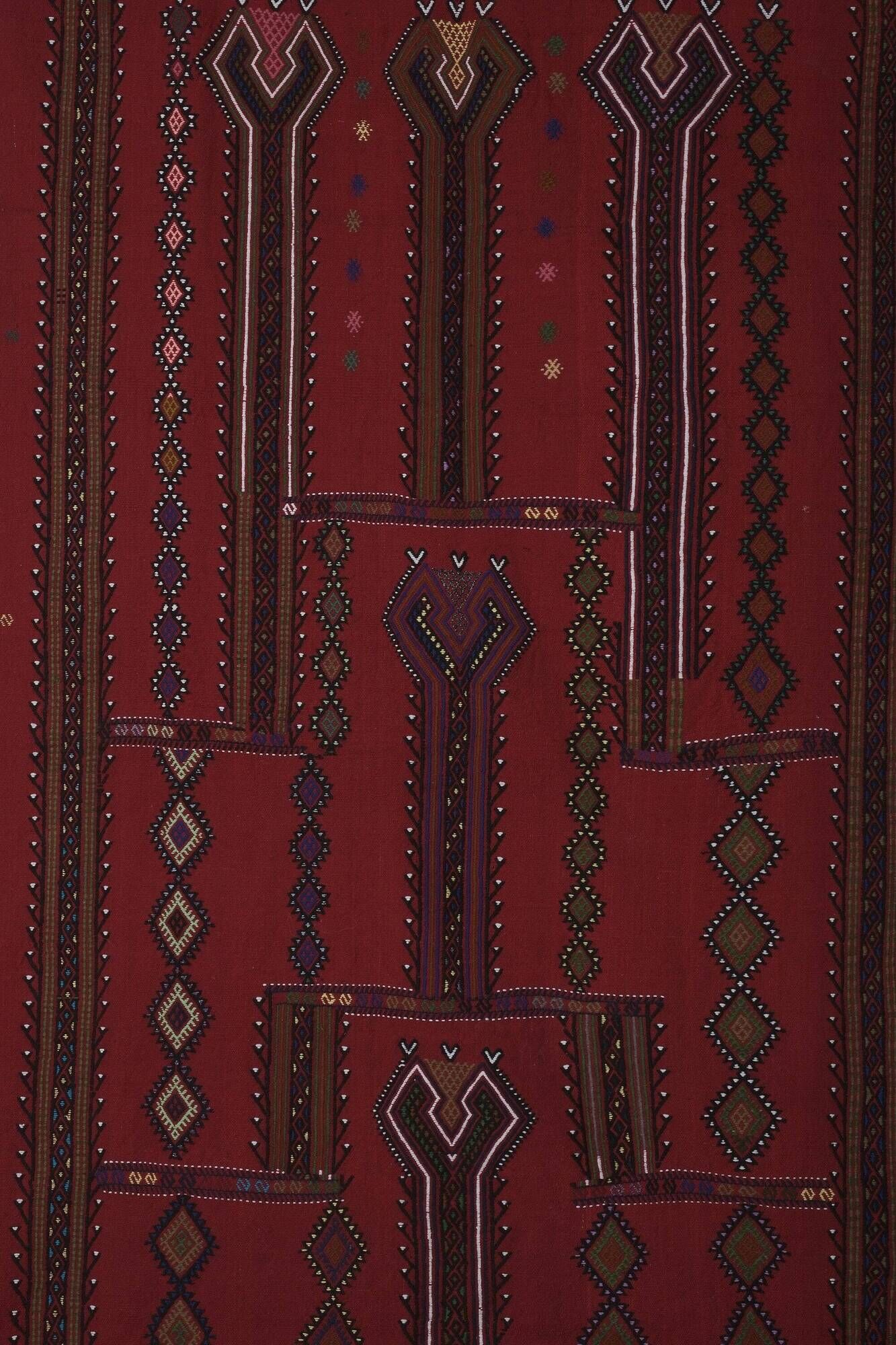 Vintage Turkish kilim, handwoven, 151x235 cm.