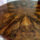 Round art deco table with extensions renovated fi 110, 160 cm unfolded. the 30s
