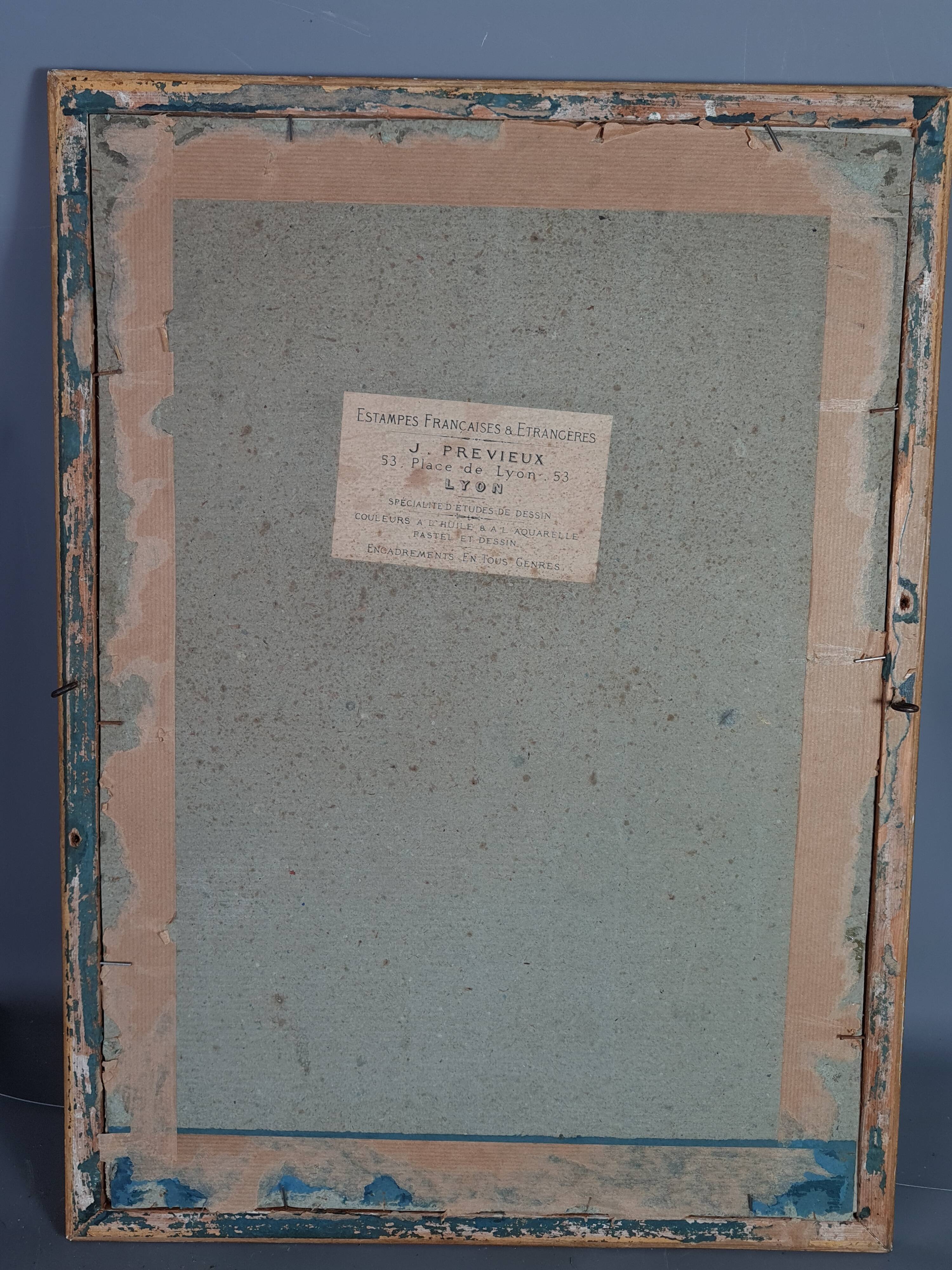 Old frame beaded decoration, gilded stucco wood