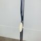Miwi red metal spot floor lamp, vintage
