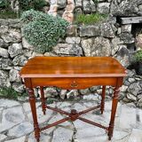 Small louis xiii style mahogany writing table, 19th century