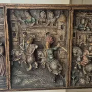 Polychrome wooden table