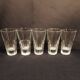 Set of 5 anisette glasses