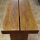 Brutalist console made of solid wood