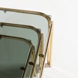 Modern Italian trundle side tables, 1970