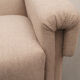 1950s polstery armchair beige, completely restored