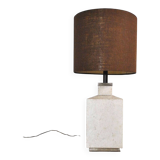 1970s travertine table lamp