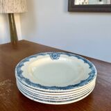 6 ironstone plates Salins Versailles model