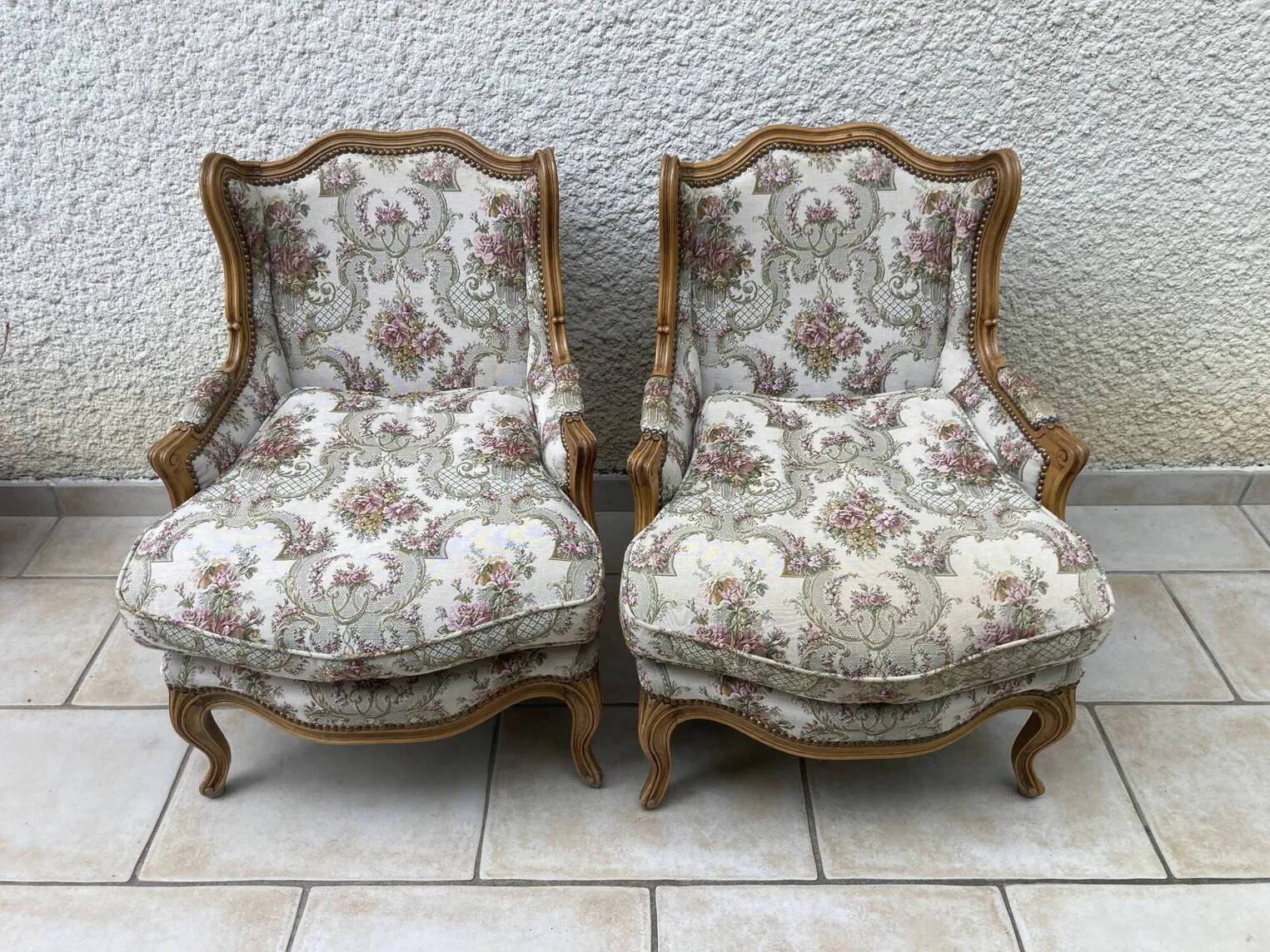 Pair of Louis XV armchairs