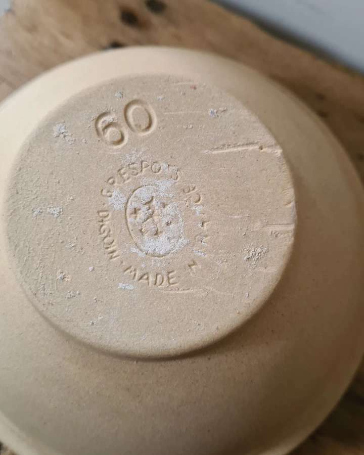 Digoin enamelled stoneware bowls