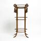 Italian Mid Century Regency side table in gold plated Metal by Li Puma