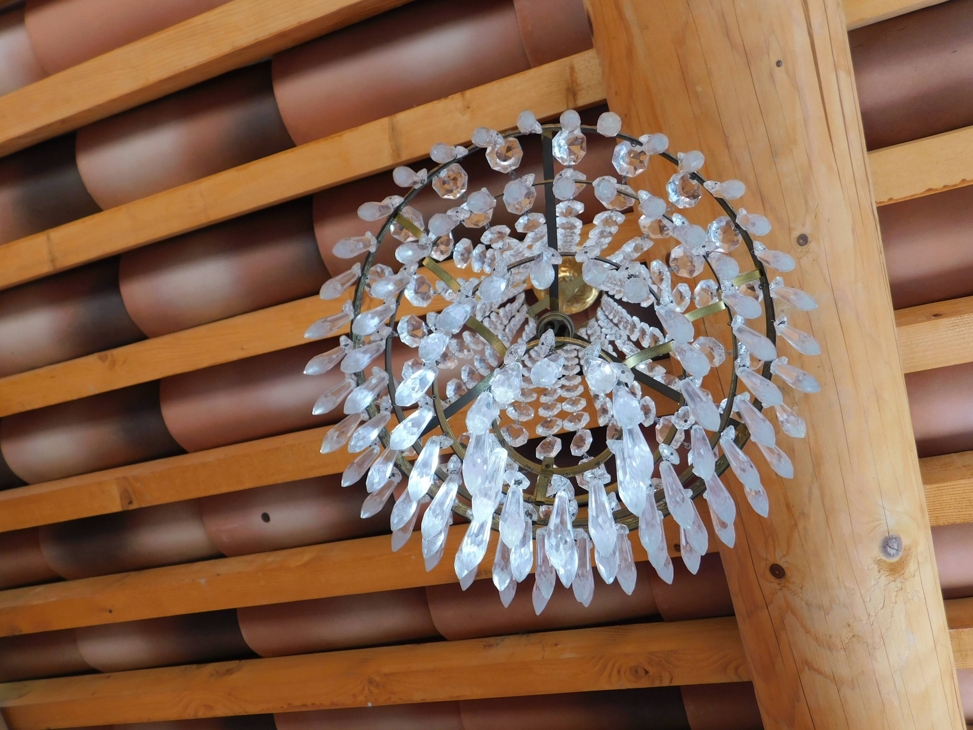 Hot air balloon chandelier pampilles ø 30 cm