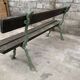 Former early 20th cast iron garden bench