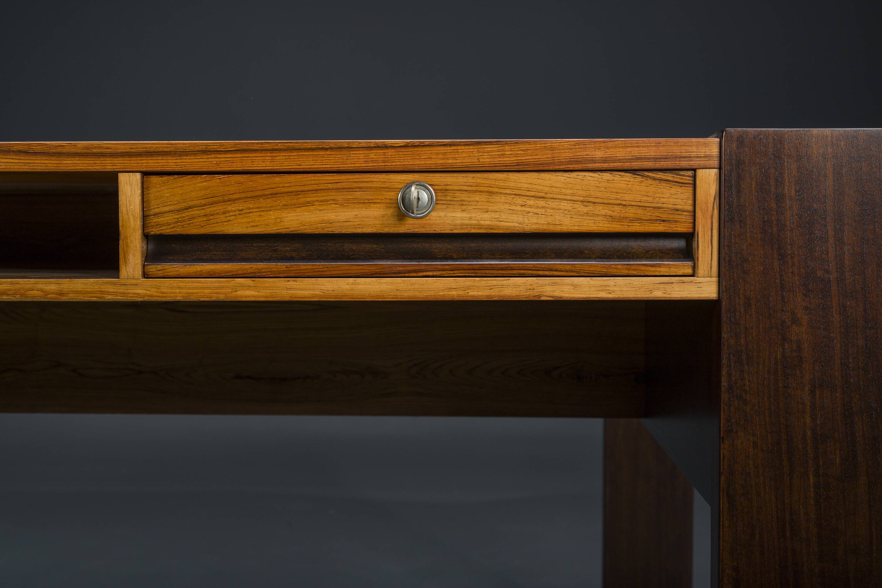 Vintage Rosewood Executive Desk, 1960s