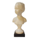 Wax bust "louyise brongniart" by miguel embil after houdon - 27 cm