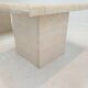 Set de 2 tables basses ou d’appoint en travertin italien, années 1980
