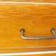 Commode vintage bois, galon blanc
