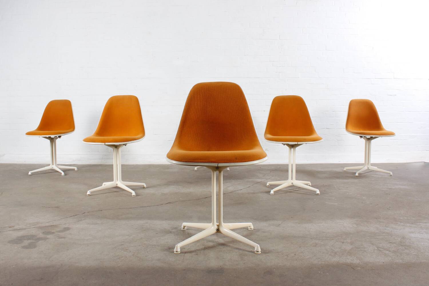 Vintage 6er Set Eames La Fonda Stuhl Mid Century Design