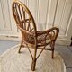 Ancien fauteuil en rotin enfant vintage