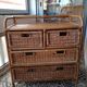 Chest of drawers rattan bamboo