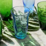 Verres à liqueur vert vintage
