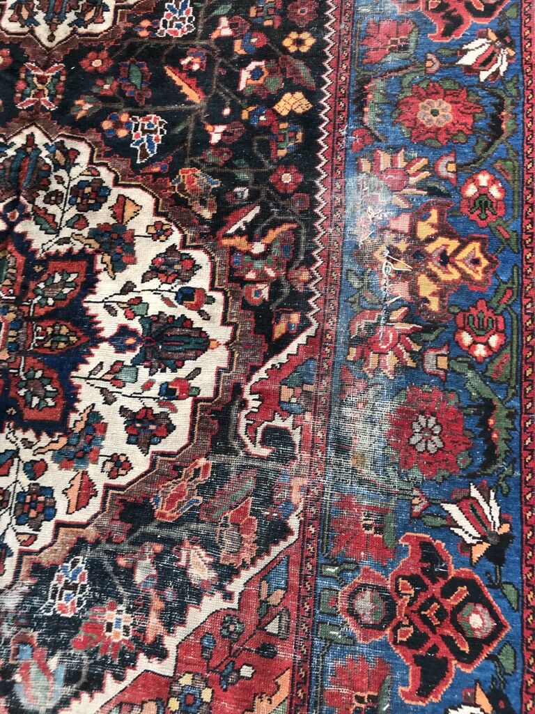 Carpet old persian bakhtiar made hand 176 x 300 cm