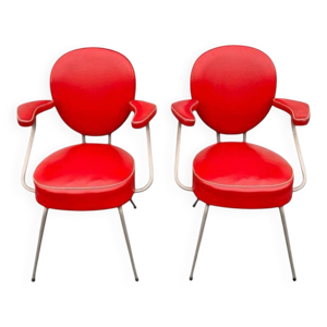 2 anciens fauteuils vintage