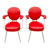 2 old vintage armchairs