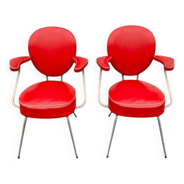 2 anciens fauteuils vintage