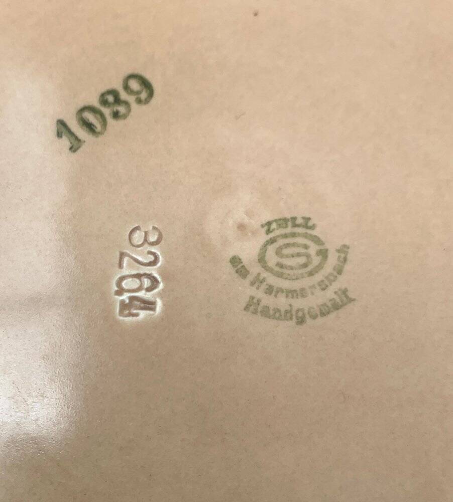 Corbeille à fruits en céramique allemande vintage de Zeller Keramik