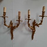 Pair of Louis XV style wall lights