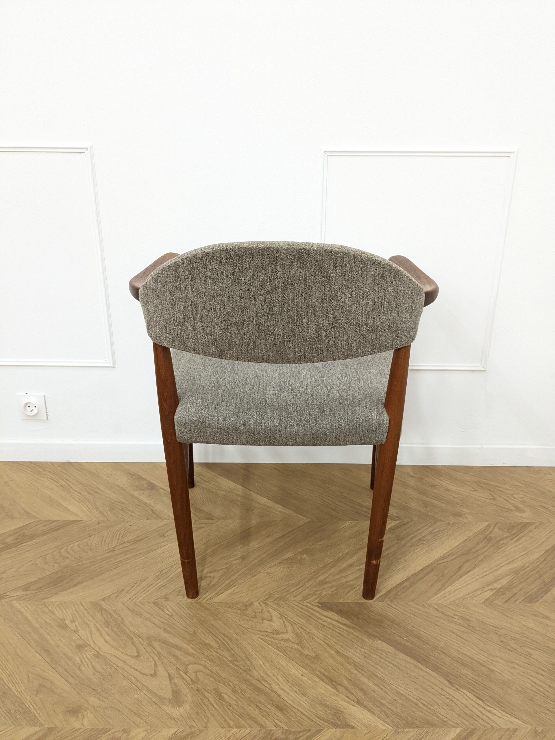 Fauteuil scandinave mid-century gris