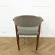 Fauteuil scandinave mid-century gris