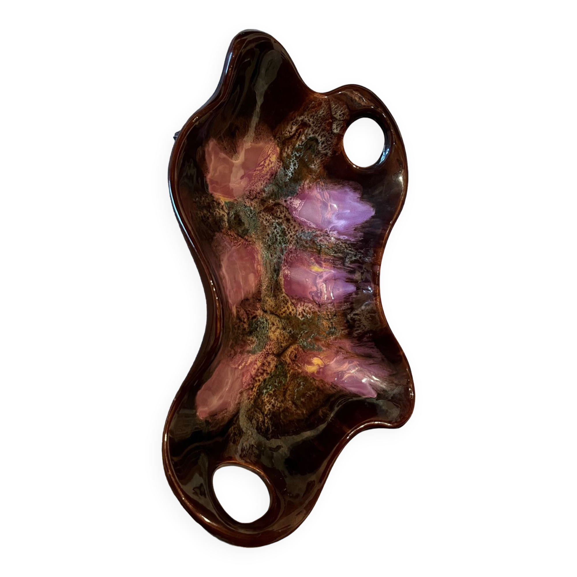 Vallauris fruit bowl signed Acca